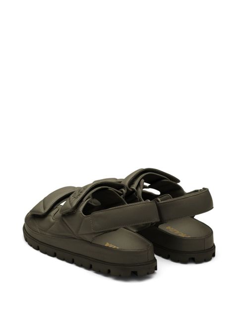 Prada Padded nappa leather sandals - Green