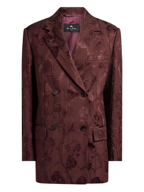ETRO floral-print double-breasted jacket - Red - zdjęcie produktu nr 1
