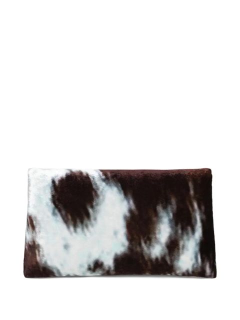 DRIES VAN NOTEN printed envelope mini bag - Brown