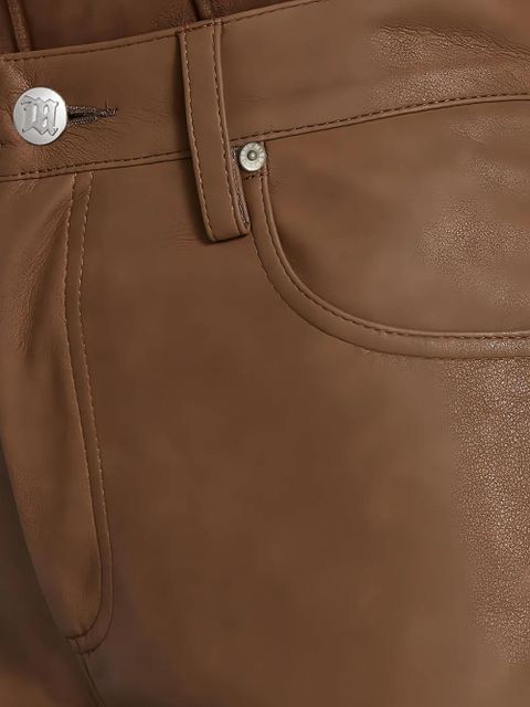 MISBHV logo-button trousers - Brown