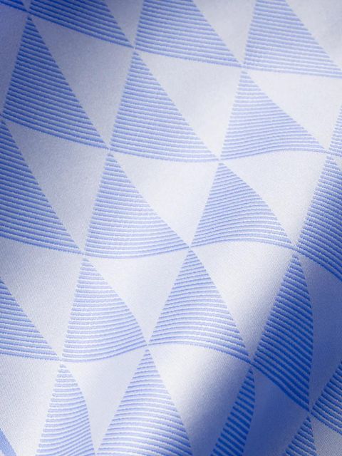 Prada jacquard silk scarf 55x55 - Blue - zdjęcie produktu nr 2