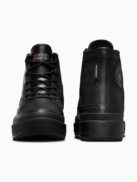 Converse sneakersy skórzane Chuck Taylor All Star Equip Waterproof kolor czarny A08557C