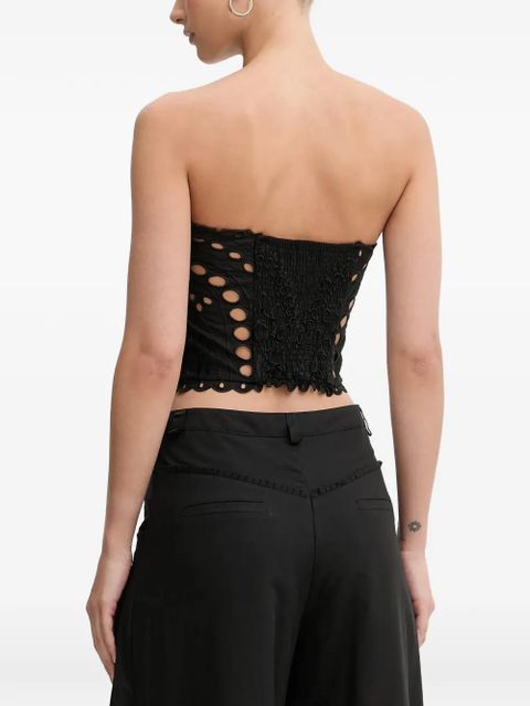 Charo Ruiz Ibiza Kai cutout strapless top - Black