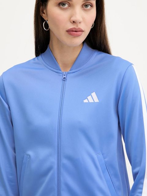 adidas dres Essentials 3-Stripes damski kolor niebieski JX0508