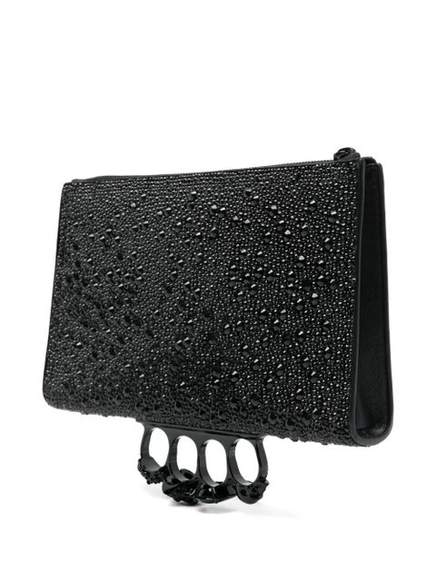 Alexander McQueen Skull Knuckle clutch bag - Black