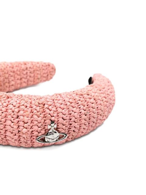 Vivienne Westwood raffia headband - Pink - zdjęcie produktu nr 1