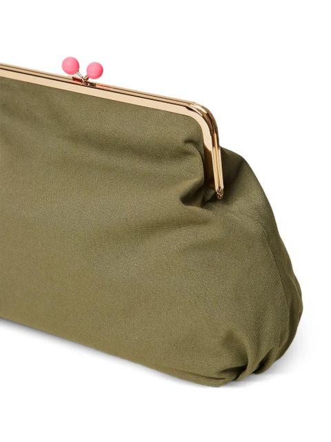 TWINSET Myfo maxi bead-embellished clutch bag - Green