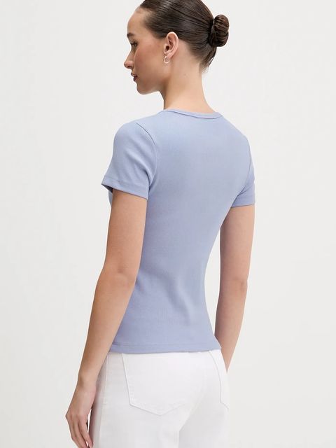 Tommy Jeans t-shirt damski kolor niebieski DW0DW17881