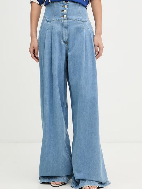 ERMANNO Firenze jeansy wide leg damskie - zdjęcie produktu nr 1