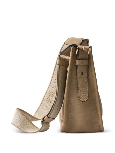 Prada logo-detail leather shoulder bag - Neutrals - zdjęcie produktu nr 2