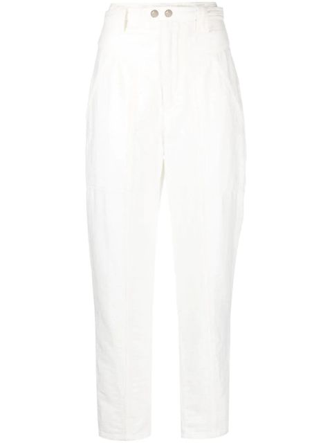 Isabel Marant Kaori high-waist trousers - White - zdjęcie produktu nr 1