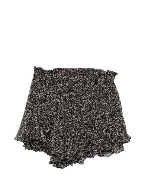 MARANT ÉTOILE Sornel ruffled shorts - Black - zdjęcie produktu nr 1
