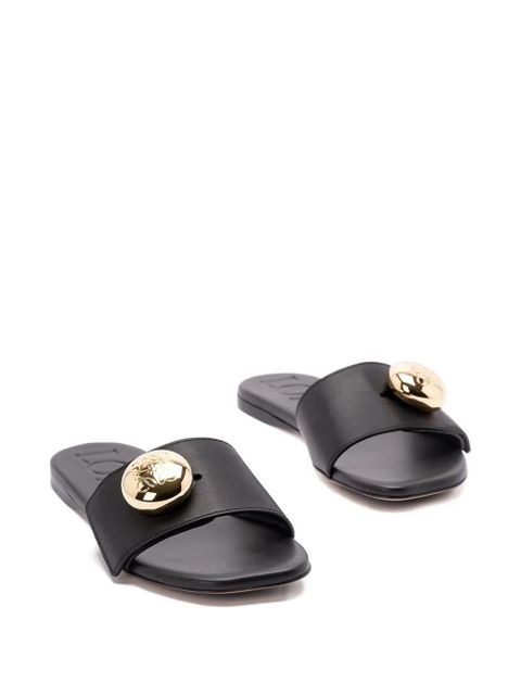 LOEWE logo flat sandals - Black - zdjęcie produktu nr 2