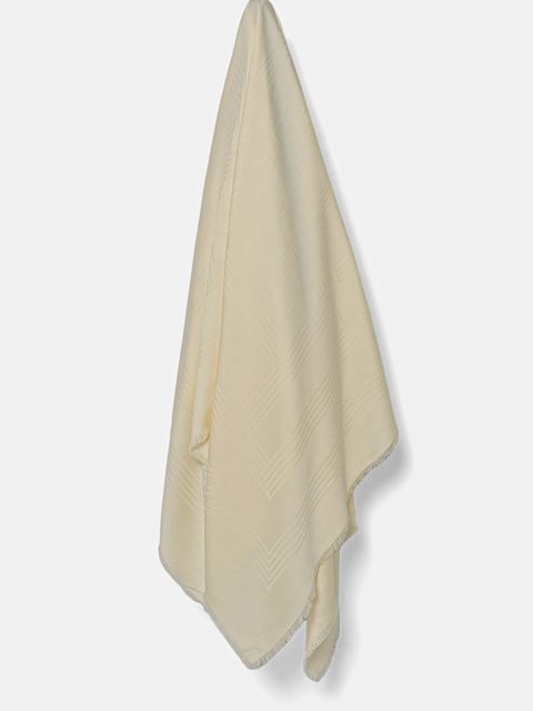 Tommy Hilfiger chusta damska kolor beżowy gładka AW0AW17630 - zdjęcie produktu nr 1