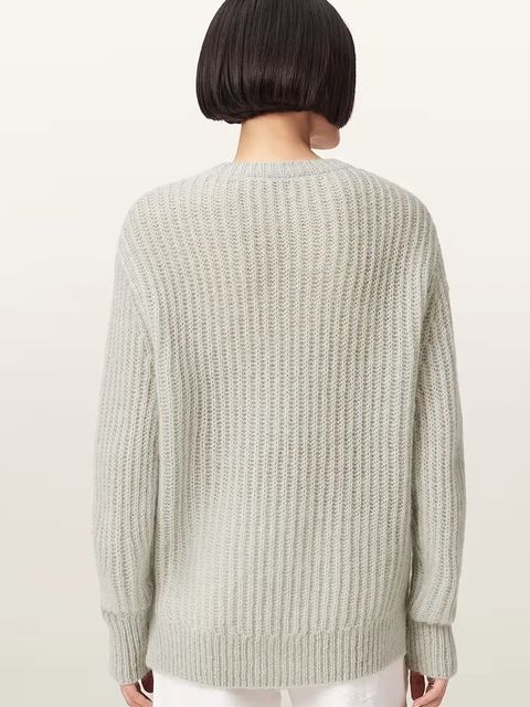 AllSaints sweter z dodatkiem wełny CHAIN - zdjęcie produktu nr 2