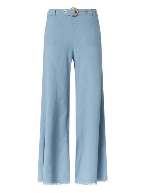 PINKO fringed belted trousers - Blue - zdjęcie produktu nr 1