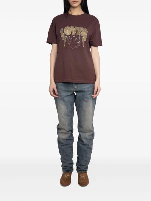 Zadig&Voltaire embellished T-shirt - Red - zdjęcie produktu nr 2