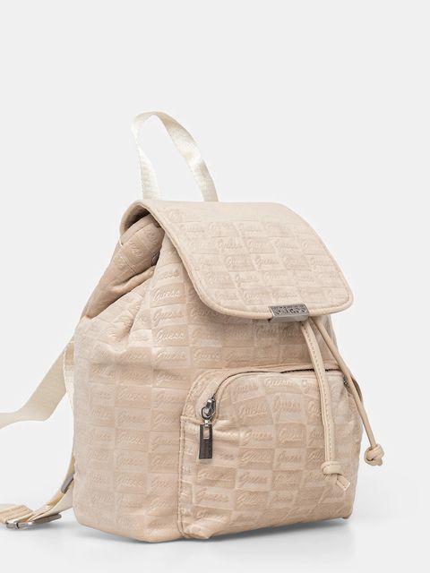 Guess plecak damski kolor beżowy mały V5BZ11 WF800