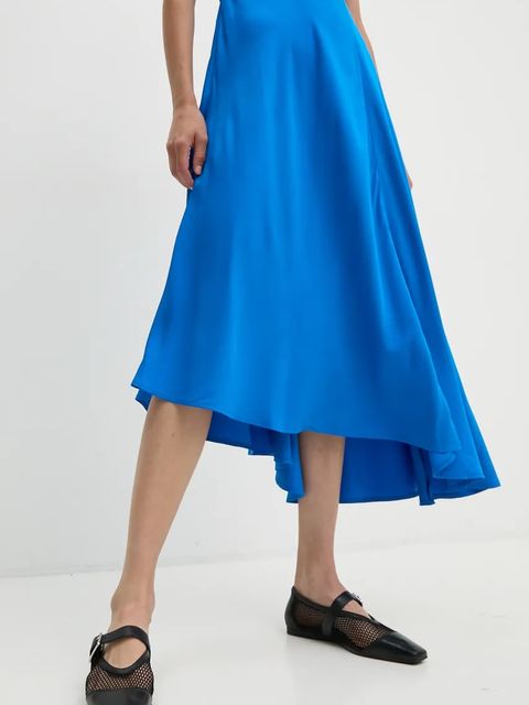 2NDDAY sukienka Albarra kolor niebieski midi rozkloszowana 2245126280