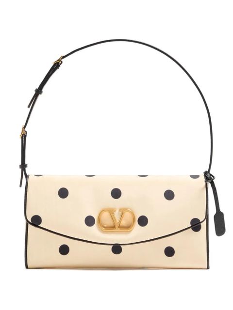 Valentino Garavani small DeVain Plus De Pois shoulder bag - Neutrals - zdjęcie produktu nr 1