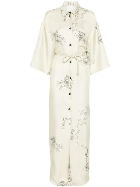 Nanushka Damala midi dress - Neutrals - zdjęcie produktu nr 1