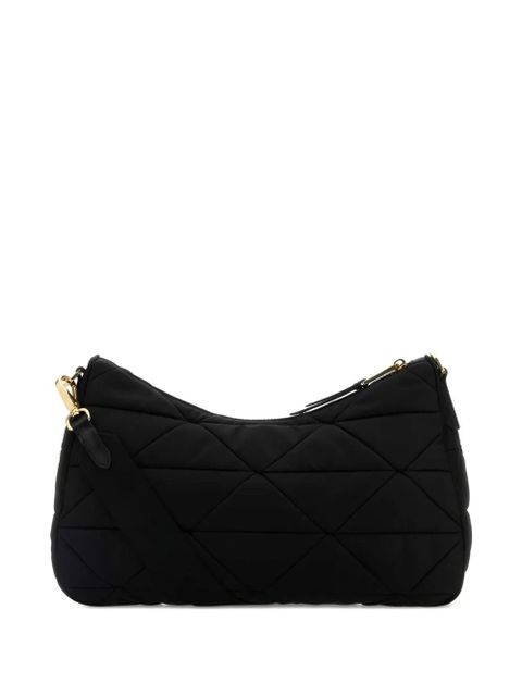 Prada padded logo shoulder bag - Black