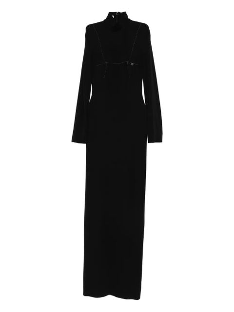 Jean Paul Gaultier embellished long dress - Black