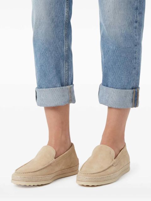 Tod's slip-on suede loafers - Brown
