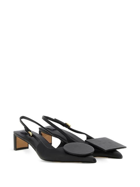 Jacquemus 40mm The low Duelo pumps - Black