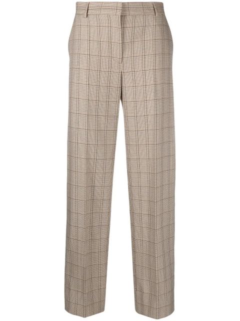 TOTEME windowpane-check tailored trousers - Neutrals
