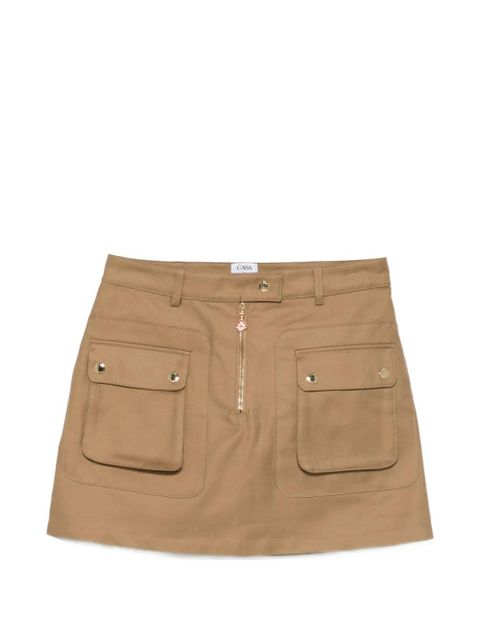 Casablanca flap-pocket mini skirt - Neutrals - zdjęcie produktu nr 1