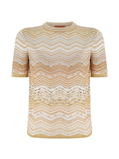 Missoni sequin crew-neck T-shirt - Neutrals - zdjęcie produktu nr 1