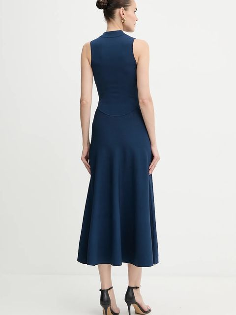 Guess sukienka CASSANDRA kolor niebieski maxi rozkloszowana W5YK0S Z0241