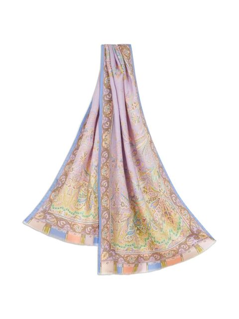 ETRO floral paisley-print scarf - Purple - zdjęcie produktu nr 2