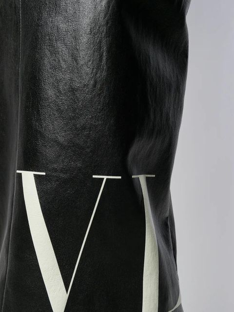 Valentino Garavani VLTN print pencil skirt - Black