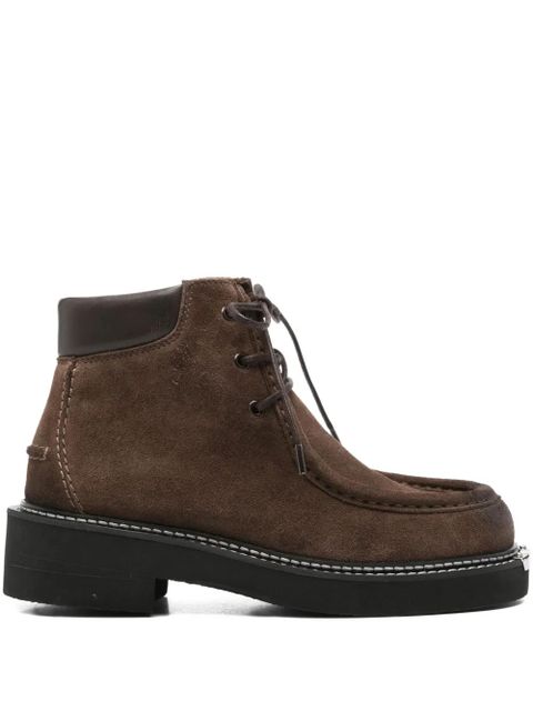 SANDRO 45mm lace-up suede boots - Brown - zdjęcie produktu nr 1