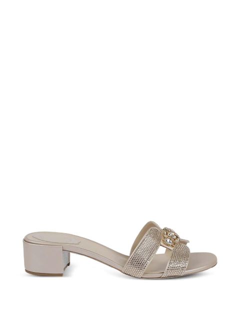 René Caovilla crystal-embellished sandals - Neutrals - zdjęcie produktu nr 1