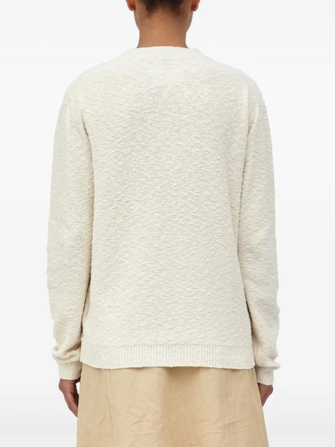 Maison Margiela Nostalgic bouclé-knit jumper - Neutrals