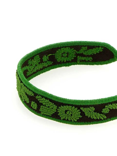 Prada two-tone suede bracelet - Green - zdjęcie produktu nr 2