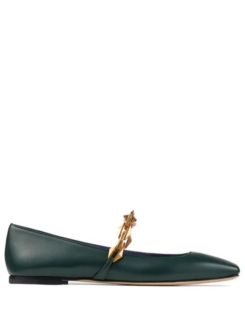 Jimmy Choo Diamond Tilda ballet flats - Green - zdjęcie produktu nr 1