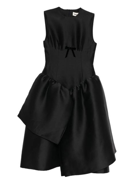 SHUSHU/TONG smocked-panel dress - Black - zdjęcie produktu nr 1