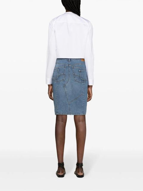 Zadig&Voltaire Jinko denim midi skirt - Blue