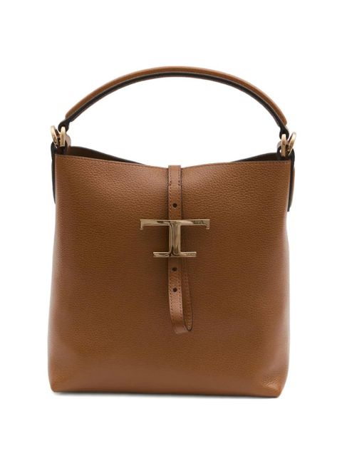 Tod's T Timeless leather tote bag - Brown - zdjęcie produktu nr 1