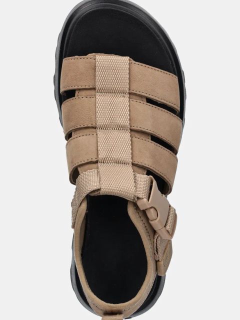 UGG sandały Cora damskie kolor beżowy na platformie 1152698-SAN