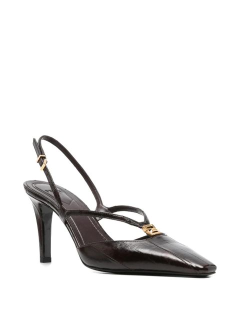 FENDI FFold slingback pumps - Brown - zdjęcie produktu nr 2