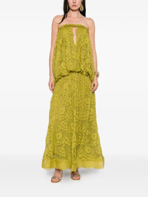 ZIMMERMANN Luna floral-lace maxi dress - Green - zdjęcie produktu nr 2