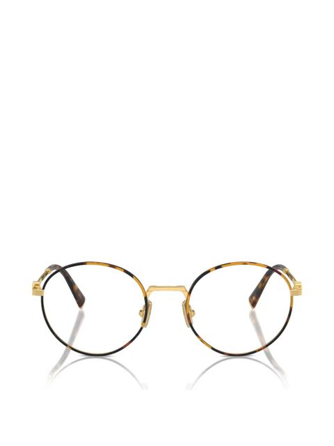 Miu Miu Eyewear round-frame glasses - Gold - zdjęcie produktu nr 1