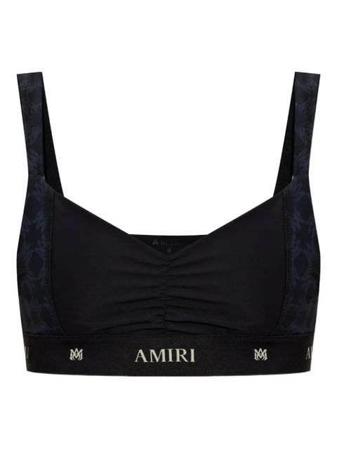 AMIRI ruched logo-band top - Black - zdjęcie produktu nr 1
