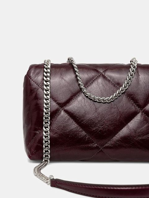 Tory Burch torebka skórzana Kira Diamond Quilt