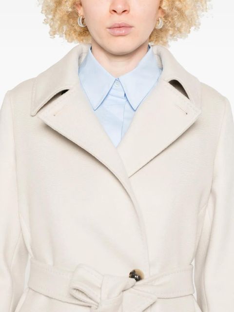 Max Mara virgin wool coat - White